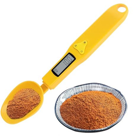 Acunny Bilancia di misura da cucina, bilancia da misurino digitale, 0,1 g, bilancia di misurazione elettronica del peso alimentare da cucina, scala di misurazione del grammo di mangime per animali