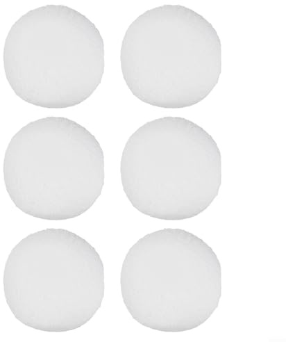 Bolas de esponja absorbentes de aceite para limpieza de piscina, spa, baño, bolas de filtro flotantes para eliminación de grasa de escoria, bola eliminadora de 3 pulgadas de diámetro (6 piezas)