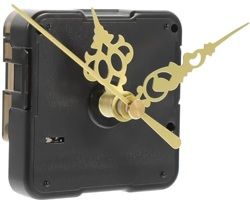 BIUDECO Kit De Mecanismo De Movimiento De Reloj De Pared con Piezas De Repuesto Y Agujas Reemplazo Preciso Y Silencioso para Reparar Mecanismo De Reloj FáCil De Instalar 2.16X2.16X0.59In