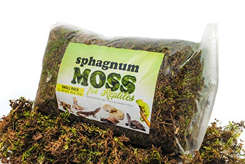 My Happy Snails Reptile Moss - Organic Green Spagnum Moss - Dried Substrate for Terrarium Vivarium (Mini Pack (Tester) - 1 Litre / 50 gr / 3.5 oz)