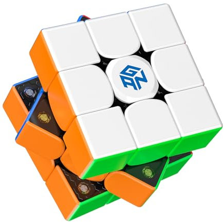 GAN 356M Zauberwürfel Magnetisch 3x3, Speed Cube Original mit IPG & GES+, Magic Cube Stickerlos, GAN Cube Klassische Produkte - Ideales Knobelspiel für Erwachsene und Kinder