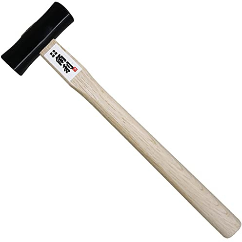 KAKURI Chisel Hammer 13 oz (375g) Japanese Woodworking Carpenter Hammer for Chisel, Plane, Nail, Heavy Duty Japanese Carbon Steel Round Head Black, Made in JAPAN