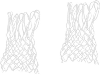 BESPORTBLE 2st Geflochtenes Basketballnetz Basketballkorbnetz Basketball-tornetz Basketball-Netz Basketballnetze Im Freien Basketball-mesh Volleyball Fußball Lagerung Weiß Individuell