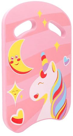 Tabla de natación para niños, flotador de natación con bonito patrón, tabla de flotación de unicornio, flotador de piscina, flotador de ejercicio, tabla de entrenamiento para niños y niñas (rosa)