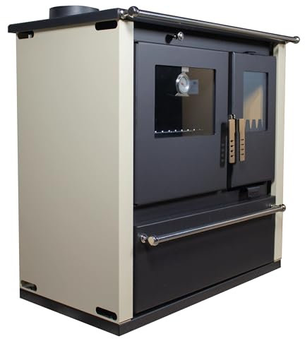 ЕЕК А+ Verso CS Plus stufa da cucina stufa a legna sinistra 7,7 kW – avorio