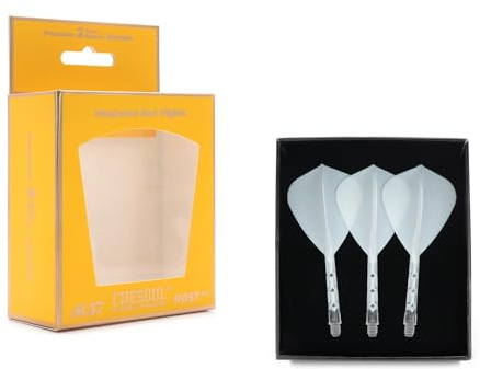 CUESOUL ROST T19 Asta per dardo Integrata e Forma di Aquilone da Volo, Set da 3