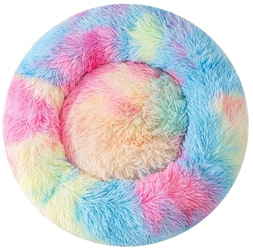 Fhodigogo Cat Bed Small Dog Bed Dog Couch Donut Dog Bed Warm Bed Round Dog Bed Rabbit Bed Dog Pillow Cat Couch Bunny Bed Doughnut Cat Donut Bed Round Dog Bed Dog Bed For Within 3Kg Pet