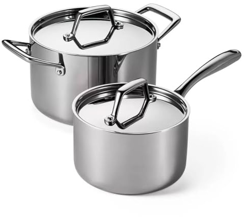 Tramontina Tri-Ply Clad Sauce Pan Set, 4-Piece