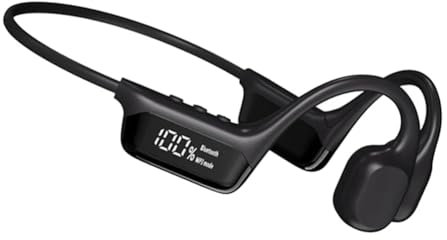 Vocdikficy Auriculares Inalámbricos de Conducción Ósea S10 con Bluetooth 5.4, 30 Metros de Profundidad, IPX8, Resistentes Al Agua, para Natación, Reproductor de MP3 de 32 GB