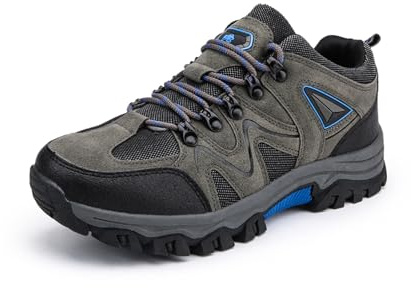 Gugifcto Leichte Herren Trekking Wanderschuhe Outdoor Sportschuhe für Hiking Trailrunning und Bergtouren im Sommer Gray 44 EU