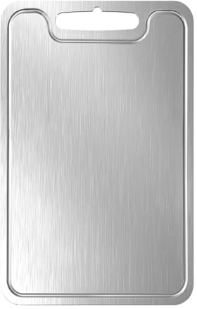 Yonuaret Planches à Découper en Titane pour Cuisine,Grande Planche de Découpe Titane pour Maison | Ustensile de Cuisine Anti-Adhésive Double Face pour Préparation des Repas | Barbecue Restaurant