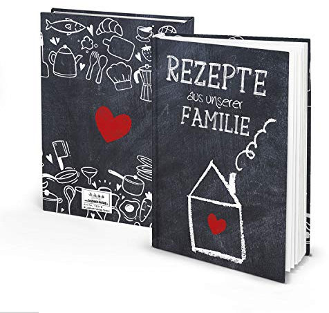 Logbuch-Verlag Kleines Rezeptbuch zum Selberschreiben leer zum Einschreiben Rezepte Familienrezepte Geschenk DIN A5