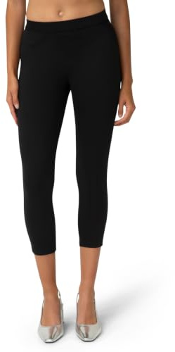 No Nonsense Kvinnors klassiska denim capri leggings med fickor byxor