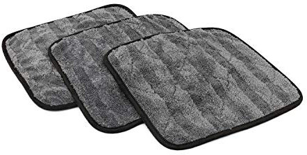 The Rag Company Das Ofenhandtuch (3er-Pack) 70/30-Mischgewebe aus koreanischer Mikrofaser, entworfen, um Fahrzeuge schneller, gründlicher und sanfter als andere zu trocknen, 900 g/m², 30,5 x 30,5 cm,