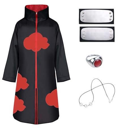 ACWOO Déguisement de Costume Cosplay Halloween et Noël Cape Déguisement avec Collier Anneau Bandeau pour Enfants et Adultes