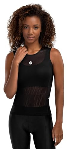SIROKO - Canotta Intima Tecnica da Ciclismo da Donna Landscape - L-XL - Nero
