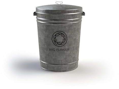 BBQ Flavour Holzkohle Aufbewahrungsbox - 80 Liter