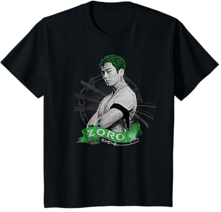 Kinder Roronoa Zoro Live Action Strohhut Piratenjäger Kinder T-Shirt