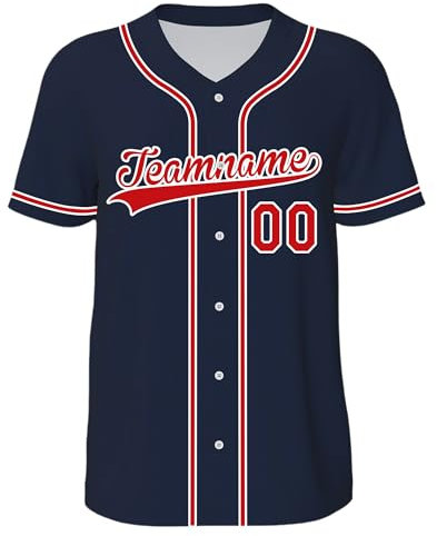 Benutzerdefinierte Baseball-Trikots, Personalisierte Baseball-Shirts, Druck-Namennummern, schnelltrocknend, atmungsaktiv, kurzärmelig, Individuelle FüR MäNner, Frauen, Jugendliche.