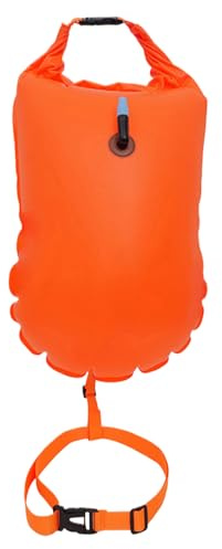 Pull Buoy Per Nuoto | Sacca Galleggiante per Kayak | Pull Buoy Antiscivolo Alta Visibilità Con Cinturino Regolabile Per Immersione Spiaggia Mare Snorkeling Lago Piscina
