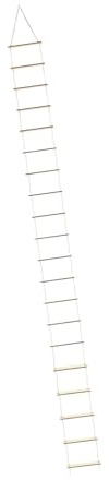 F Fityle Mini Rope Ladder Gnome Accessories Length 100cm Christmas Decoration with 20 Wooden Rungs for Fairy Gardens DIY Crafting Yard