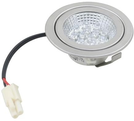 DC12V Range Hood Lights For Kitchen Integrated Stove Round Ceiling Lamp Exhaust Light LED Lighting Fittings 1pc,Uniform Lighting(72mm)