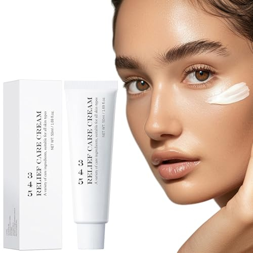 345 Relief Cream, Crema Hidratante Nutritiva para una Piel Suave, Crema Facial para Hombres y Mujeres con Piel Seca y Sensible, 50 ml