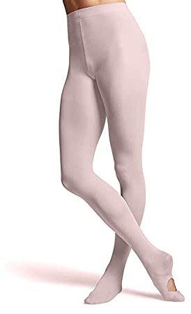 Silky Pink Essential Convertible Ballet Tights Small Adult