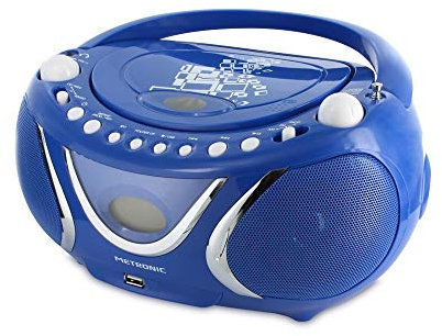 Metronic 477132 - Radio CD-MP3, CD-R, CD-RW, Radio Am - FM, función ID3, Color Azul
