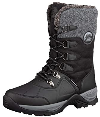 Lico Silke Damen Schneestiefel, schwarz/grau, 38 EU