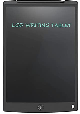 N+B Tablette d'écriture LCD 12 Pouces avec Stylo, Tablette de Dessin numérique, Bloc-Notes, Tablette électronique Portable (Noir)