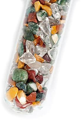 Juego de varitas de piedras preciosas Flexibilidad y satisfacción: varilla de piedra preciosa para la energización del agua potable, 25 cm con soporte de varilla de madera de haya Ø 6 cm