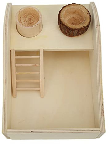 Qcwwy Hamster-Sandbadbehälter, einfach zu installierendes Hamster-Sandbad zum Rollen und Reinigen für Kleintiere, Meerschweinchen, Mäuse, Rennmäuse