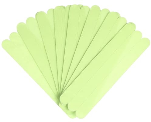 HOMSFOU 24pcs Glow in Dark Anti Slip Tape for Stairs Grip Tape Non Stair Steps Strips Adhesive Staircases Nonslip Strips