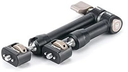 Tilta 10 Profi-Gelenkarm mit 1/4-20-Gewinde mit Fixierstiften, Magic Arm Kameraarm kompatibel mit Kameras, Monitoren und LED-Leuchten Schwarz TA-PAA2-B