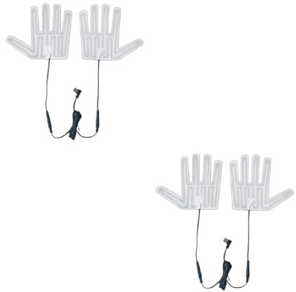 2Set Tragbare USB-Heizhandschuhe Pads Winter Beheizte Handschuhe Pad Heizung Wärmer Beheizte Fäustlinge Blatt Skihandschuhe Heizkissen Beheizte Handschuhe Pad