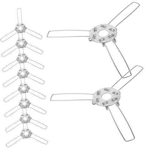 JECOMPRIS Adaptadores De Resorte Para Pantallas De Lámpara Pinzas Metálicas Elásticas 120 Mm Juego De 10 Unidades Fijadores Resistentes Para Soporte De Pantalla De Lámpara Diy Uso Versátil