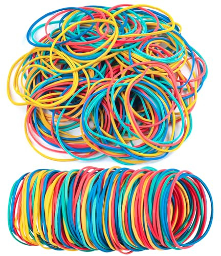 Caianwin Lot de 60 élastiques multicolores de 60 mm - Pour la maison, le bureau, l'école, la cuisine