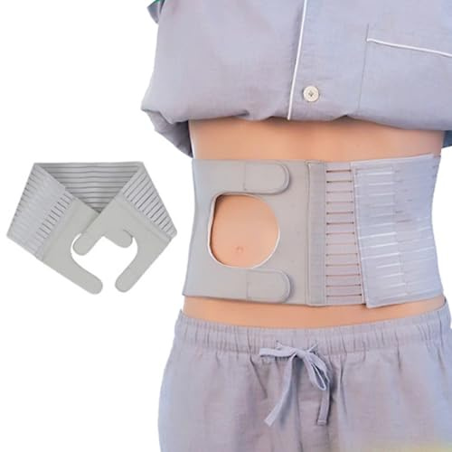 Stomiband, Justerbart Stomiband, Stomiband för Män och Kvinnor, Åtsittande och Osynlig Passform, Bekväm för Postoperativ Vård Efter Operation(XL)