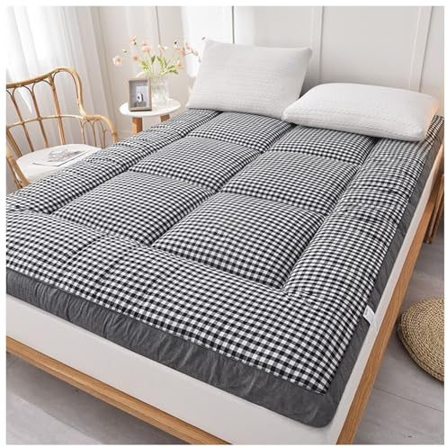 Materasso futon pieghevole, in schiuma di soia giapponese, traspirante e confortevole, portatile, per dormitorio universitario (H 120 x 190 cm)