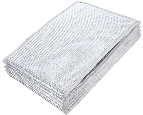 jojofuny Cubierta Térmica para Macetas de 3 Galones, 5 Unidades, Protección contra Heladas y Calor para Jardín Exterior E Interior, Doble Capa de Aluminio Aislante para Plantas