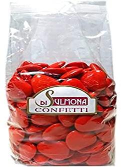 Di Sulmona Confetti Dragées de Sulmona - Cœur en chocolat rouge - 500 gr