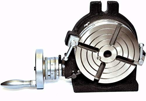 HV6-MT2 Rotary Table 6-Inch (150mm) with Center Bore 4-Slot Design for Horizontal/Vertical Milling