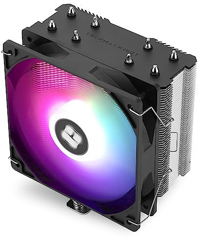 Thermalright Assassin X 120R SE V2 CPU Cooler, 4×6mm Heat Pipes, 1550RPM Speed 120mm ARGB PWM Quiet Fan CPU Cooler With S-FDB Bearing, For AMD AM4 AM5/Intel 1700/1150/1151/1200