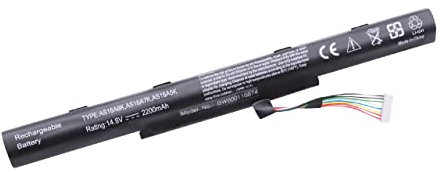 vhbw batteria sostituisce Acer AS16A8K, KT.0040G.007, AS16A5K, AS16A7K per notebook (2200mAh, 14,8V, Li-Ion)