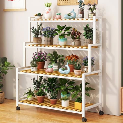 Estante para plantas de interior y exterior, estantes de flores de varios niveles, estante para plantas de jardín, estante de esquina para plantas, escalera para jardín, balcón, patio, soporte para