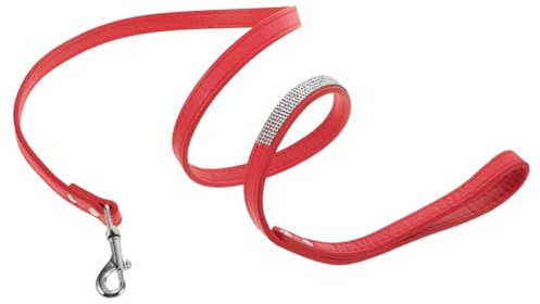 VICASKY Laisse pour Chien en PU avec Laisse de Dressage Colorée pour Chiens Taille M Accessoire pour Promenade Jogging et Camping