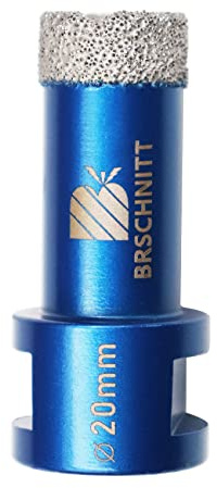 Broca de diamante de 20 mm, M14 Sierra perforadora de diamante soldada al vacío para baldosas, gres porcelánico, cerámica, mármol, granito, perforación, adecuada
