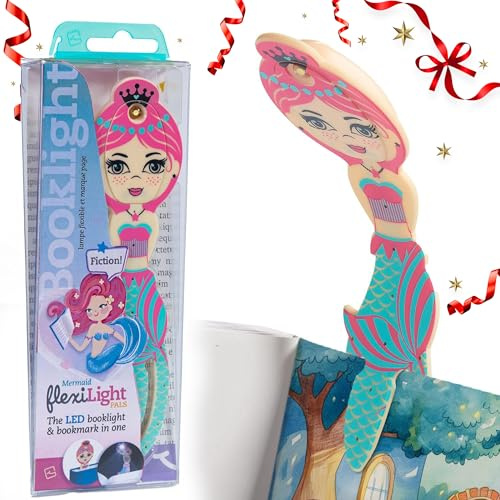 Gifts for Readers & Writers Luz de Lectura Flexilight Pal | Marcador y Luz de Lectura 2 en 1 | Lámpara LED con Clip | Luz de Libro para Leer para Niños, Adultos | Accesorios Libros | Regalo Lectores