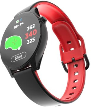 Rad Watch+ - Reloj de golf GPS con seguimiento de disparos, vista verde, posicionamiento dinámico de pines, IPX7 impermeable y más de 40.000 campos